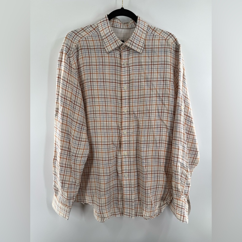 EUC Joseph Abboud Plaid Button Down Shirt - Picture 2 of 7
